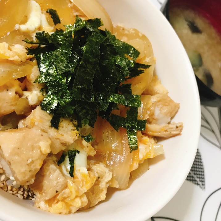 低脂肪♡鶏胸肉で親子丼